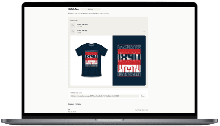 App preview on laptop